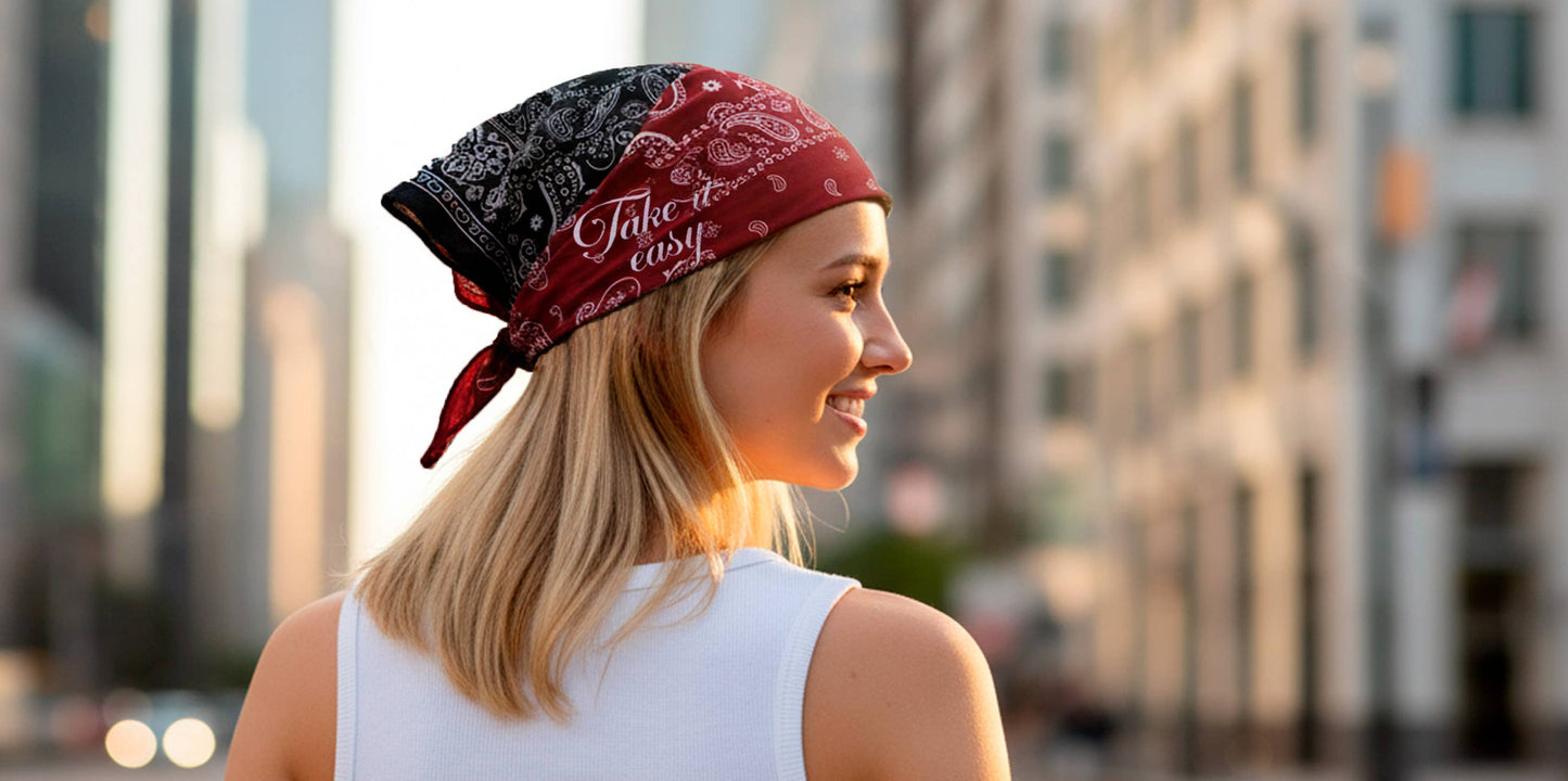 Paisley Bandana "Take It Easy"