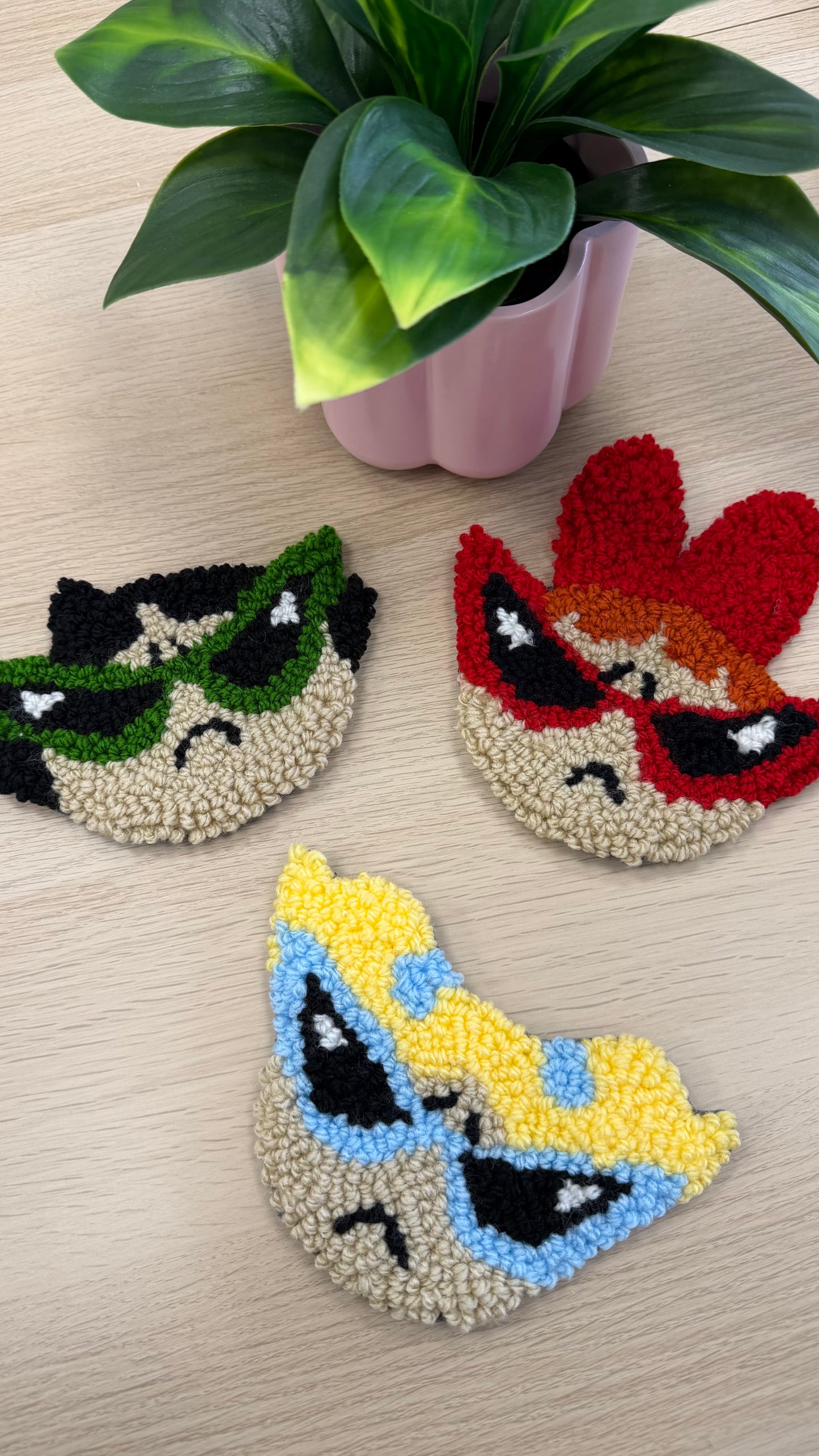 Powerpuff girls coasters