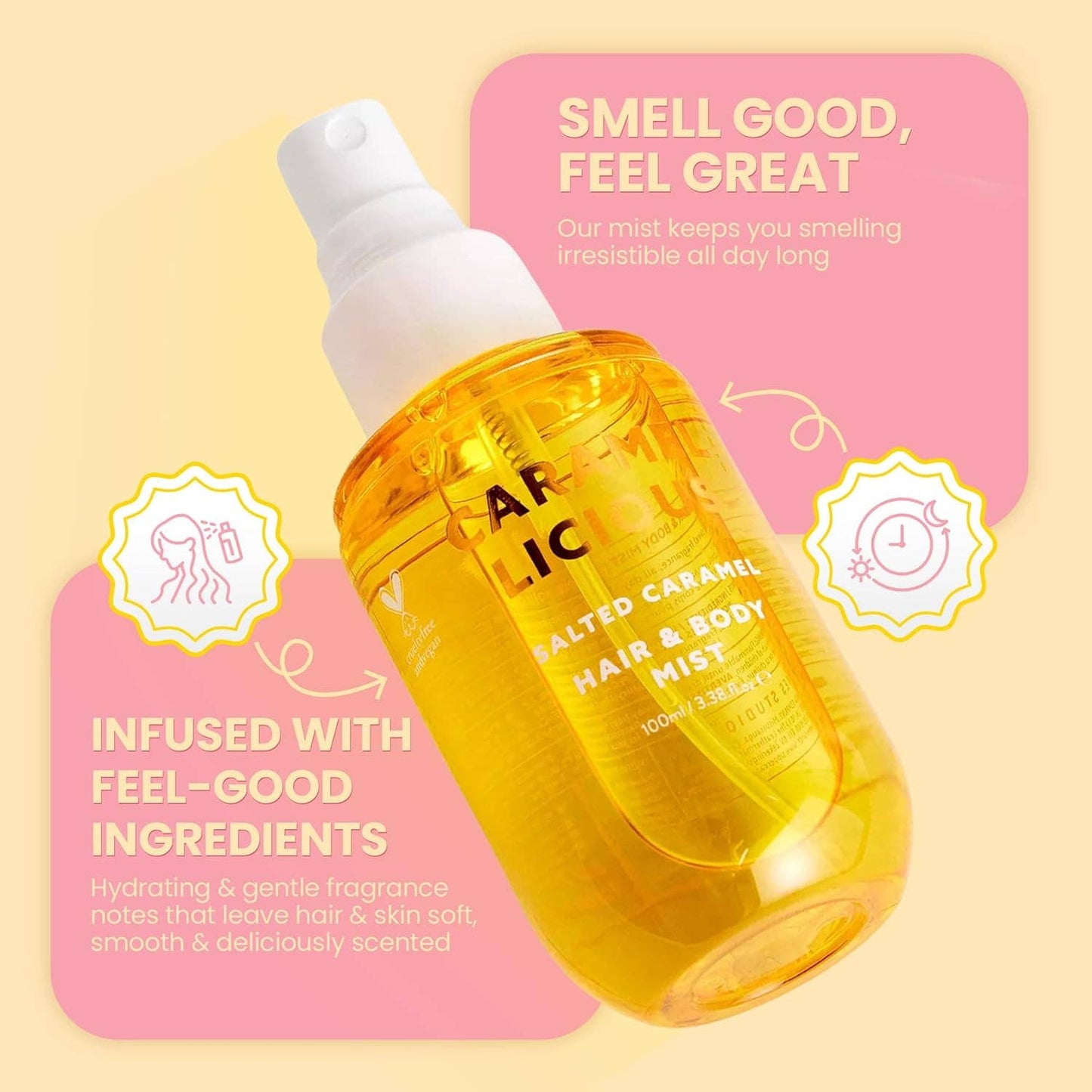 Yes Studio Hair & Body Mist Salted Caramel 100ml