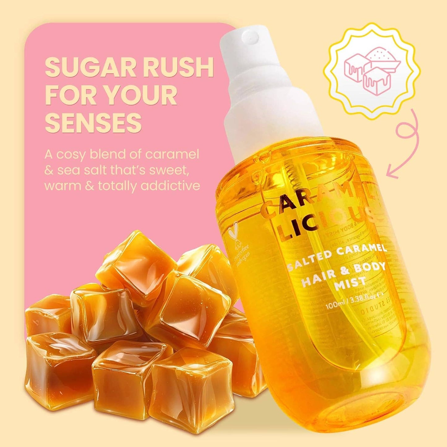 Yes Studio Hair & Body Mist Salted Caramel 100ml