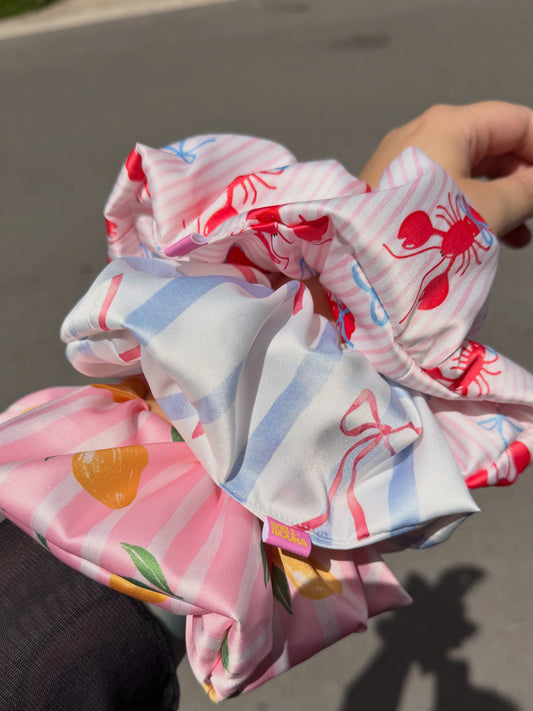 Summertime Satin Scrunchies