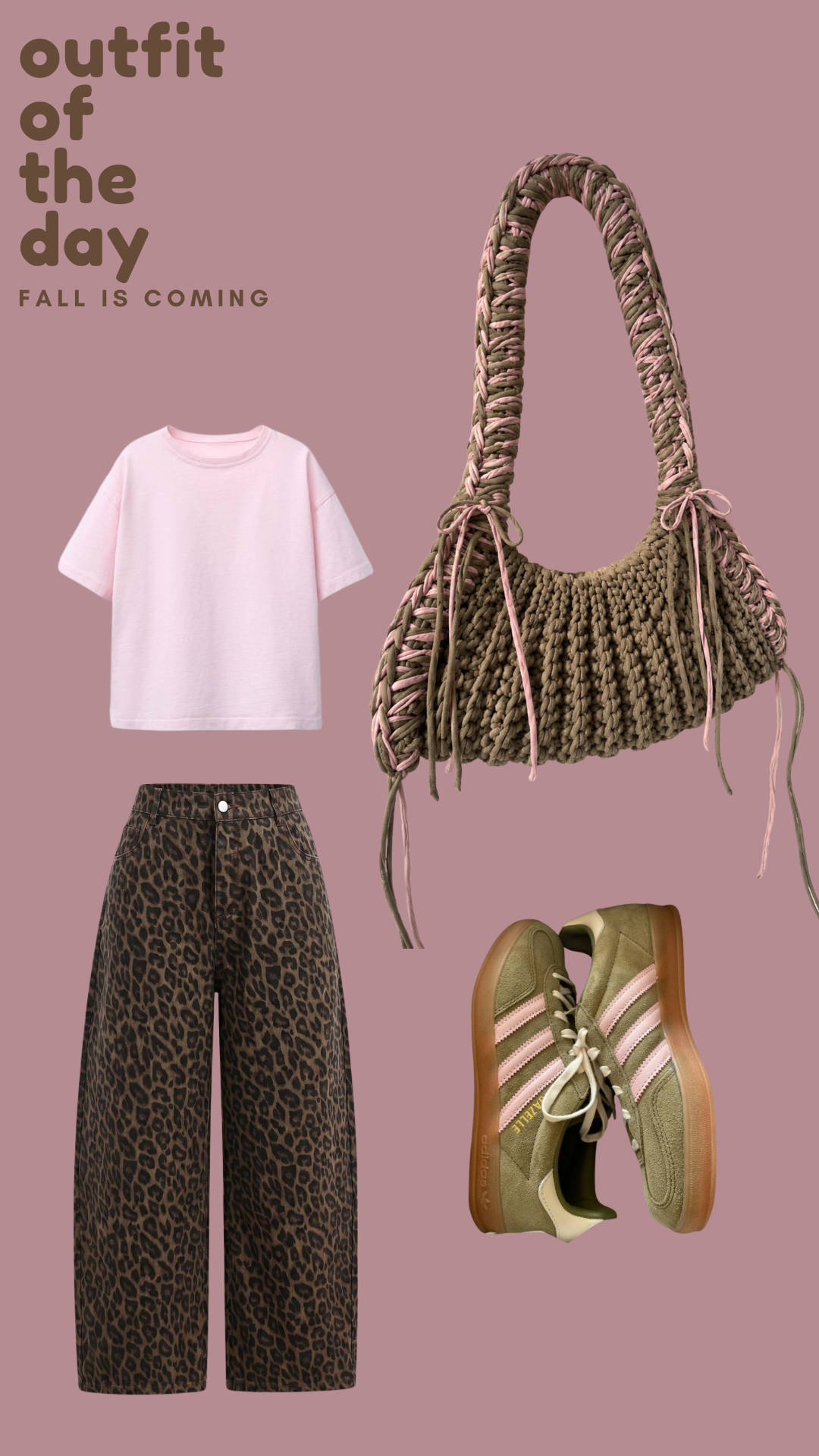 Harmonica (M) dusty pink/ khaki