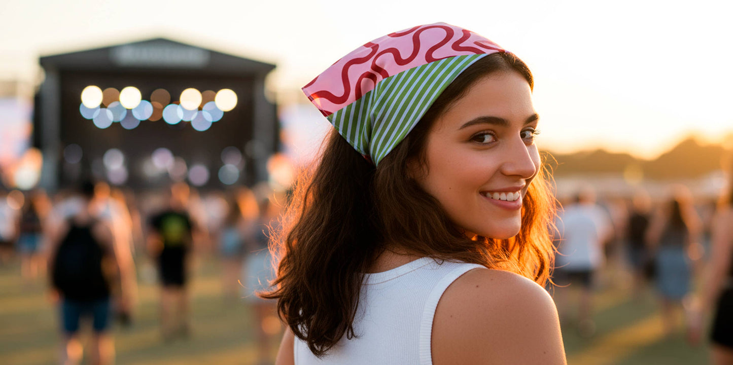 Waves and Stripes Bandana