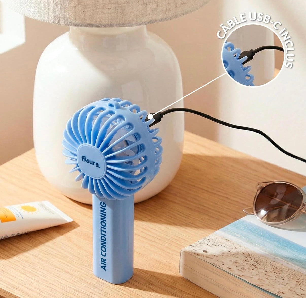 Portable fan “ air conditioning “
