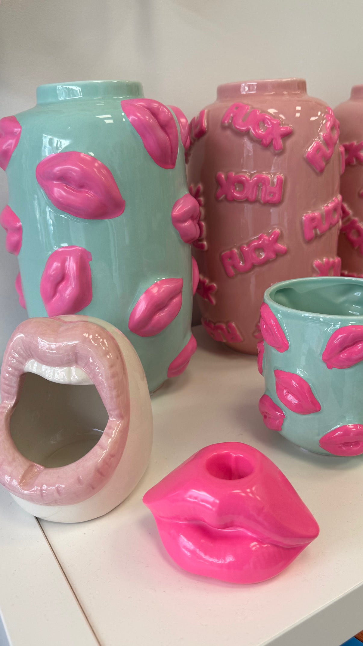 Ashtray 'Lips' Pink