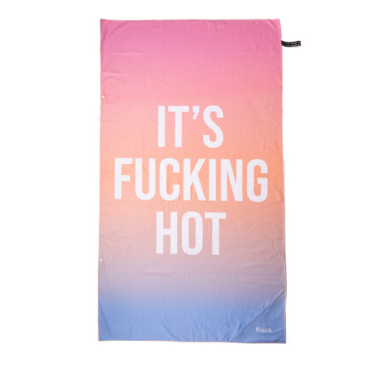 Beach Towel "it’s f*cking hot” 🌈