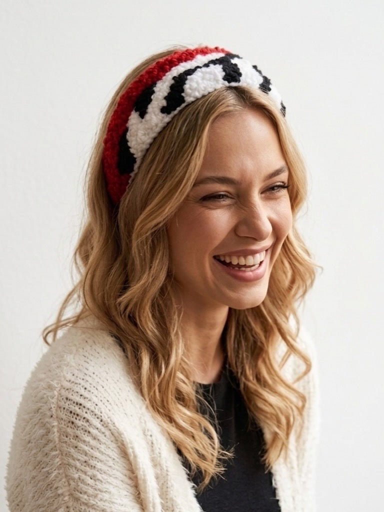 Colorful zebra headband