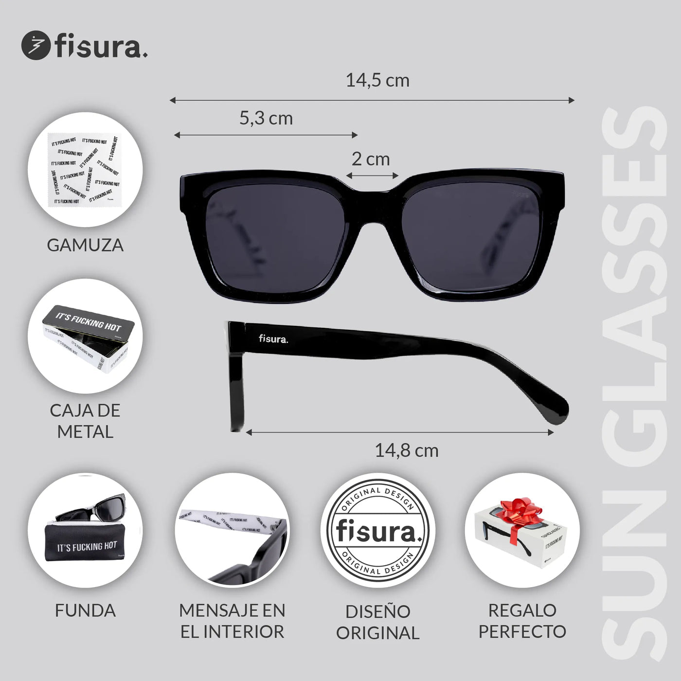 Sunglasses “ it’s f*cking hot”