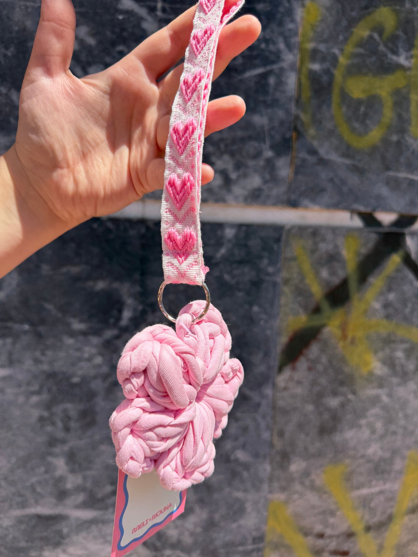 Flower crochet charm
