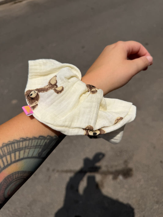Teddy bear scrunchie