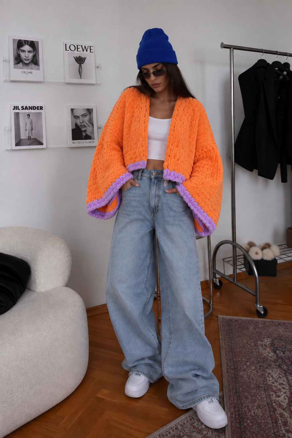 HUGGY Orange Crop Cardigan