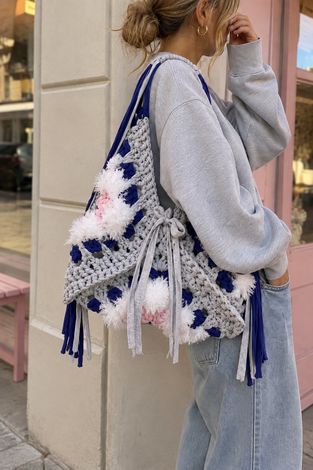 Granny Bag (Medium Grey)
