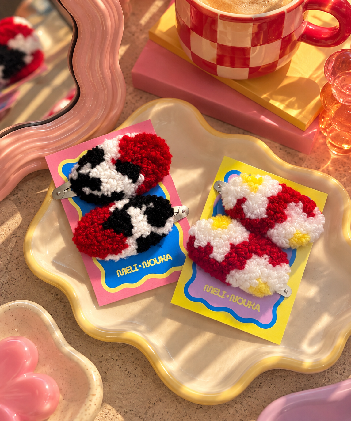 Punch hair clips (pair)