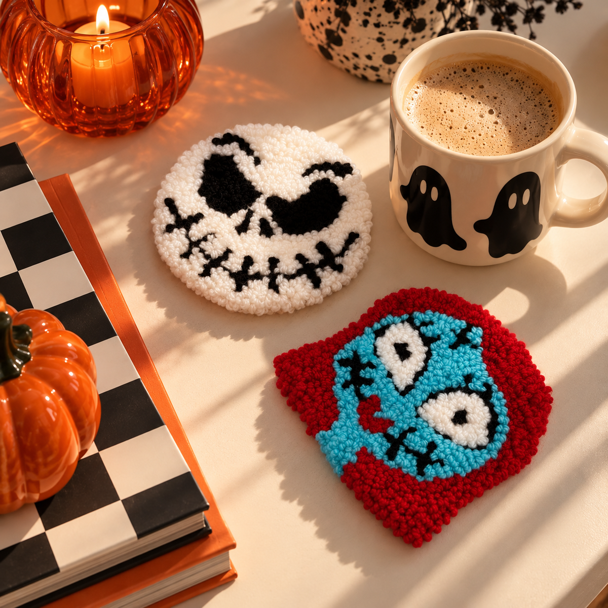 Jack & Sally Coaster Set 💀🎄