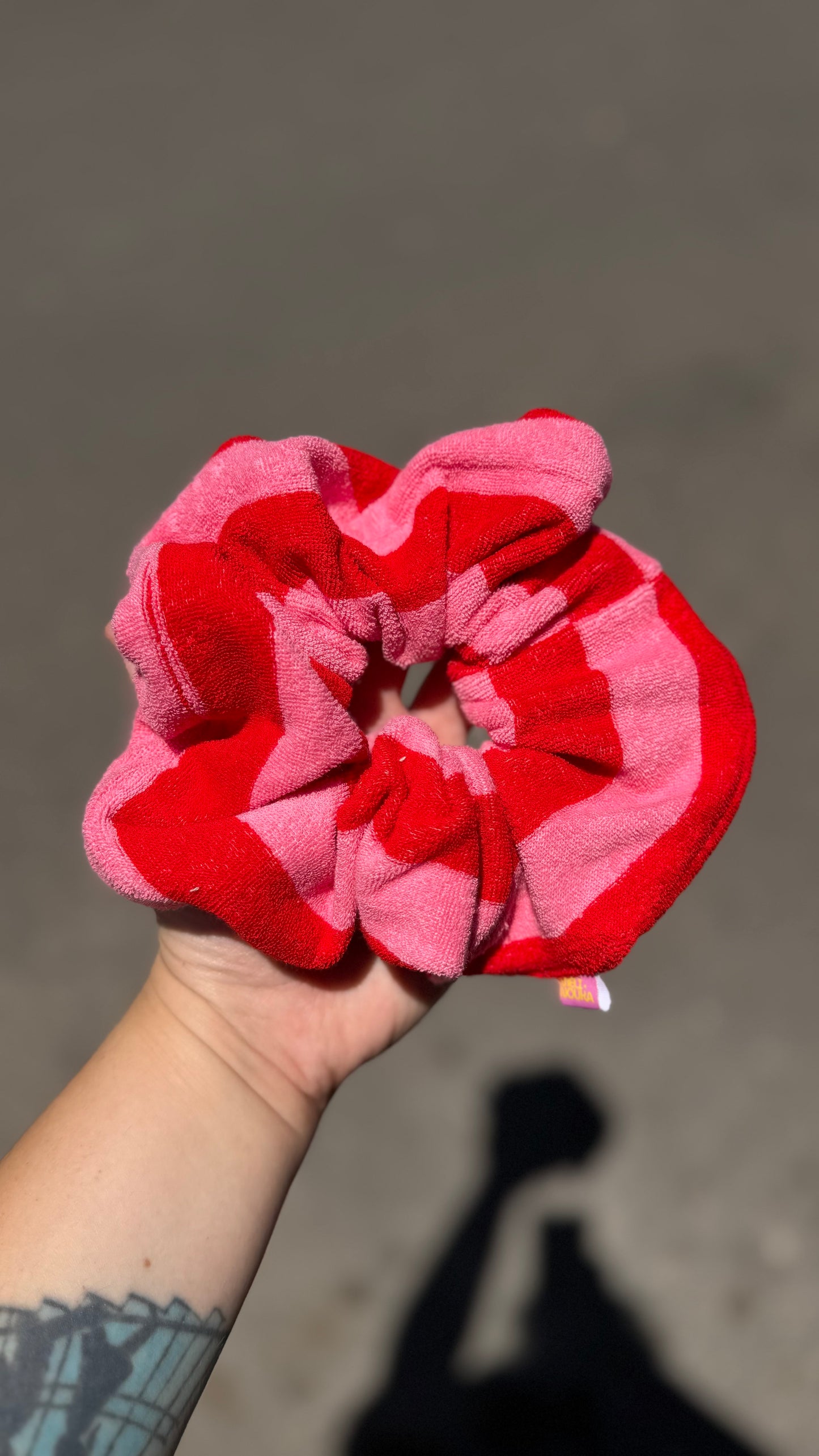 Striped Towel Scrunchies