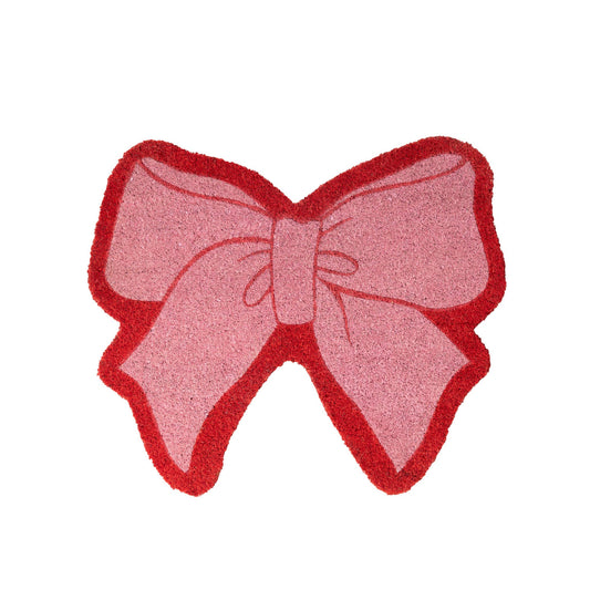 Pink Bow Doormat.