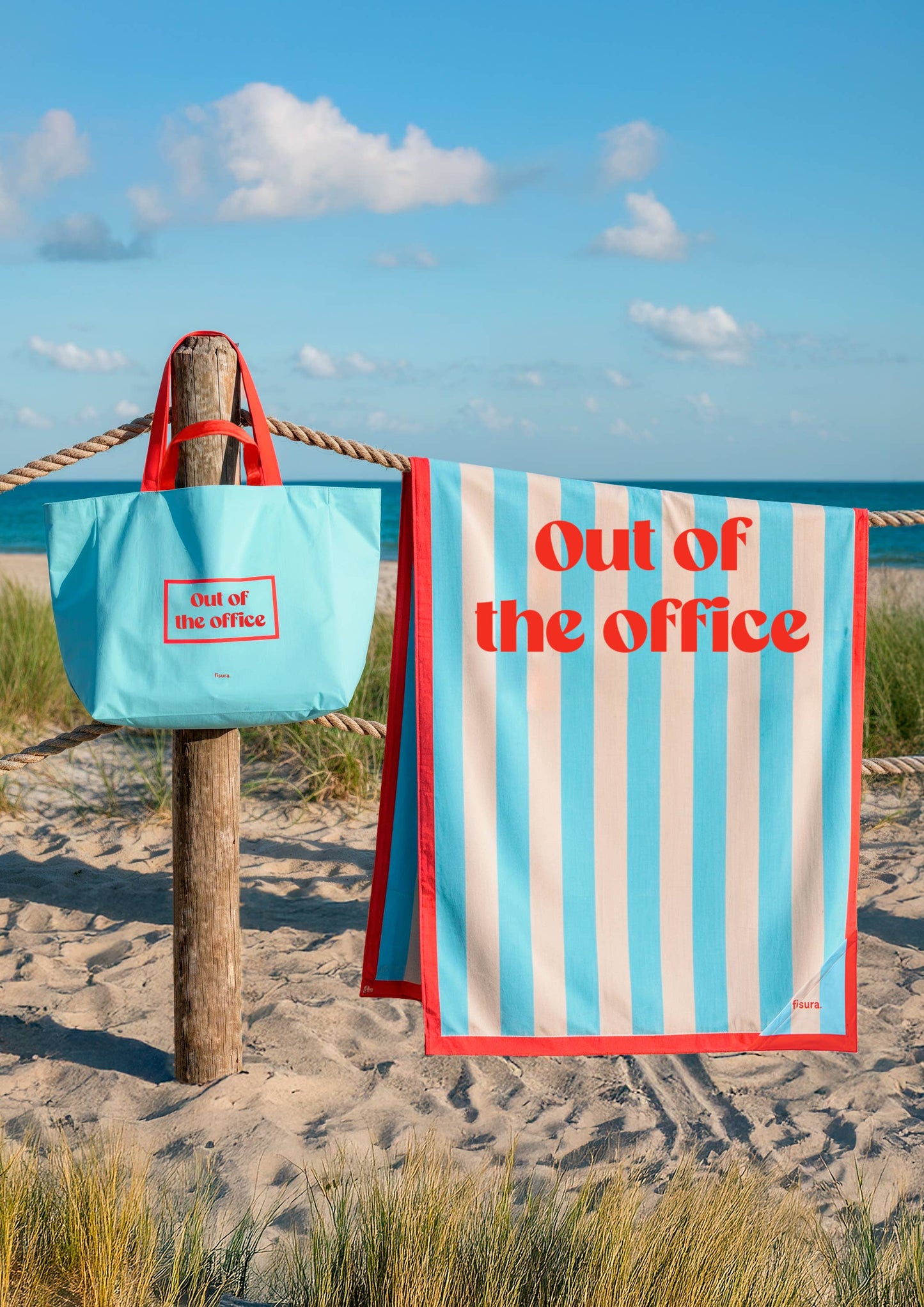Beach Towel "Out Of The Office"
